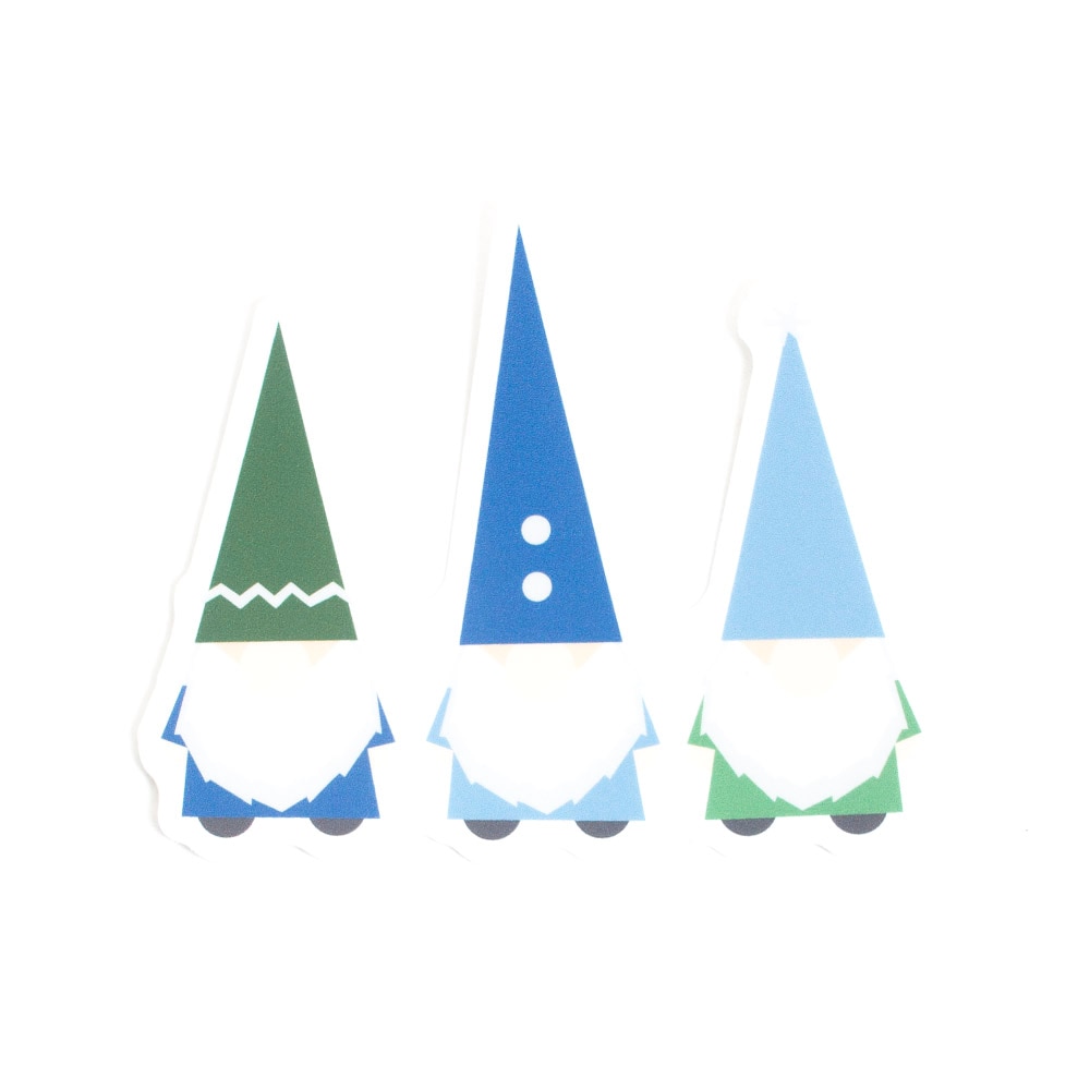 Stickers Northwest, Stickers, Art & School, 3", Blue Gnome Trio, 632520